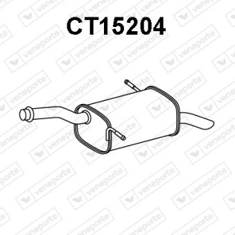 Silencieux arrière VENEPORTE [CT15204]