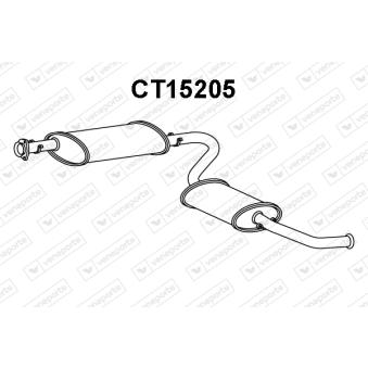 Silencieux arrière VENEPORTE [CT15205]