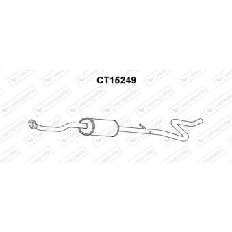 Silencieux avant VENEPORTE OEM 1717S1