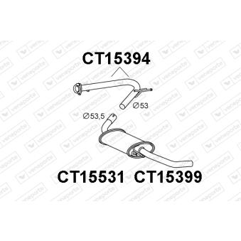 Silencieux arrière VENEPORTE OEM 1352070080