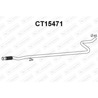 Tuyau d'échappement VENEPORTE [CT15471]