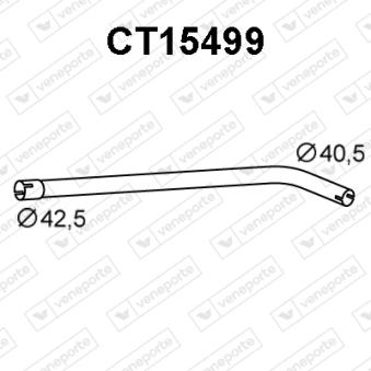 Tuyau d'échappement VENEPORTE CT15499