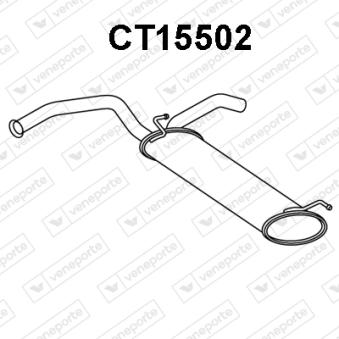 Silencieux arrière VENEPORTE [CT15502]