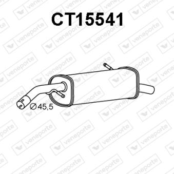 Silencieux arrière VENEPORTE OEM 1726XL