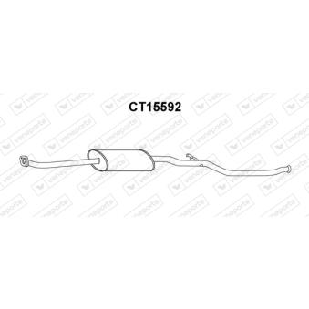 Silencieux central VENEPORTE OEM 1717P4 Silencieux central VENEPORTE OEM 1717P4