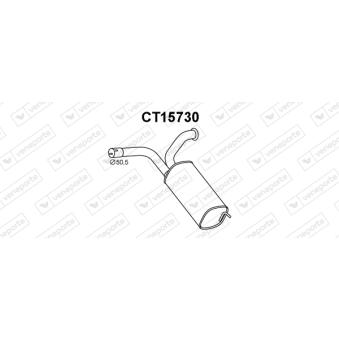 Silencieux arrière VENEPORTE [CT15730]