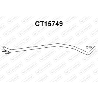 Tuyau d'échappement VENEPORTE [CT15749]