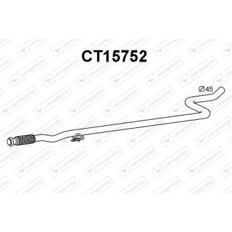 Tuyau d'échappement VENEPORTE [CT15752]