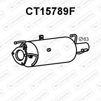 Filtre à particules / à suie, échappement VENEPORTE OEM 1731TV