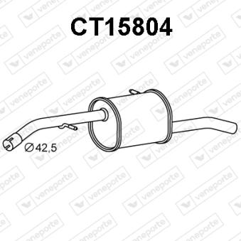 Silencieux arrière VENEPORTE [CT15804]