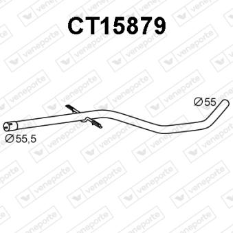 Tuyau d'échappement VENEPORTE OEM 1607187080