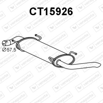 Silencieux arrière VENEPORTE [CT15926]
