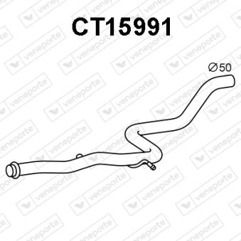 Tuyau d'échappement VENEPORTE [CT15991]