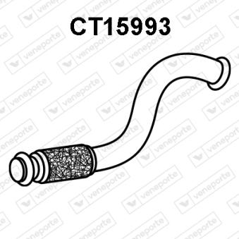 Tuyau d'échappement VENEPORTE CT15993 pour CITROEN BERLINGO 1.6 BlueHDi 100 - 99cv