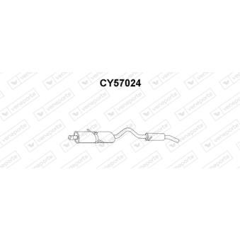 Silencieux arrière VENEPORTE CY57024