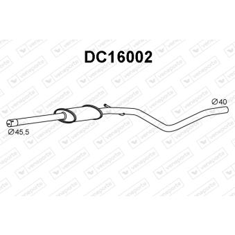 Silencieux avant VENEPORTE OEM 6001547675