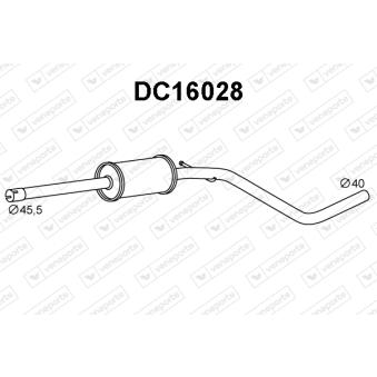 Silencieux avant VENEPORTE OEM 200108262R
