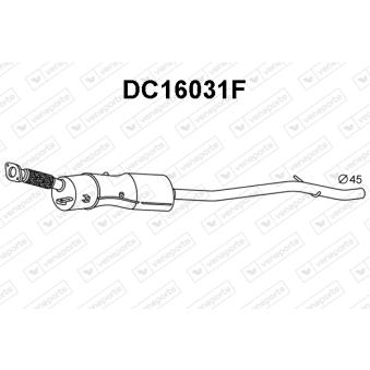 Filtre à particules / à suie, échappement VENEPORTE [DC16031F]