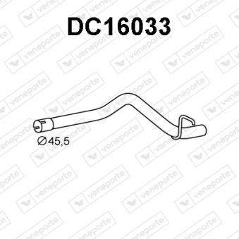 Tuyau d'échappement VENEPORTE DC16033 Tuyau d'échappement VENEPORTE DC16033