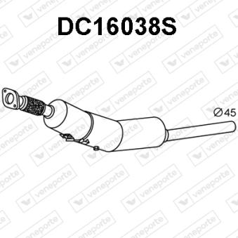 Filtre à particules / à suie, échappement VENEPORTE OEM 200107822R