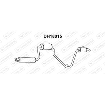 Silencieux arrière VENEPORTE OEM 1743087b30000