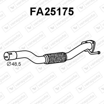 Tuyau d'échappement VENEPORTE [FA25175]