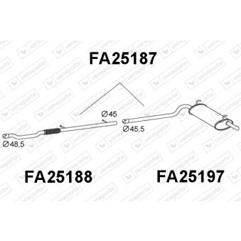 Silencieux arrière VENEPORTE [FA25187]