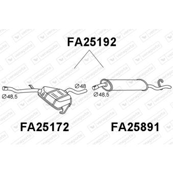 Silencieux arrière VENEPORTE OEM 7662702