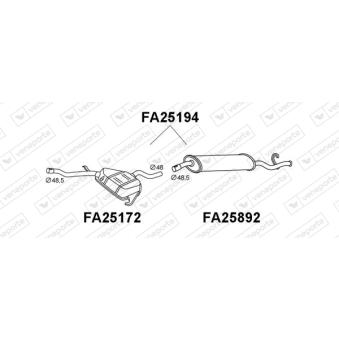 Silencieux arrière VENEPORTE [FA25194]