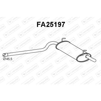 Silencieux arrière VENEPORTE [FA25197]