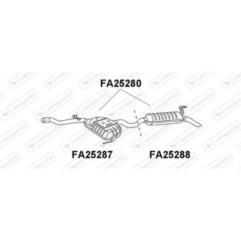 Silencieux arrière VENEPORTE OEM 46447595