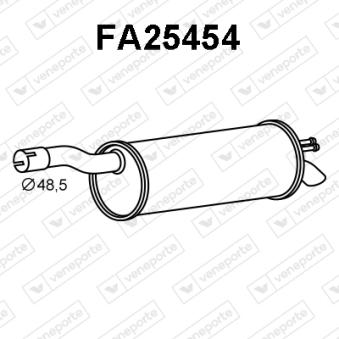 Silencieux arrière VENEPORTE [FA25454]