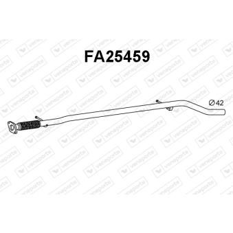 Tuyau d'échappement VENEPORTE [FA25459]