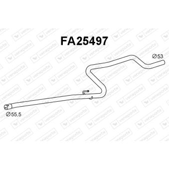 Tuyau d'échappement VENEPORTE [FA25497]