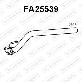 Tuyau d'échappement VENEPORTE [FA25539]