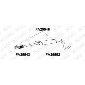 Silencieux avant VENEPORTE OEM 46822192 Silencieux avant VENEPORTE OEM 46822192