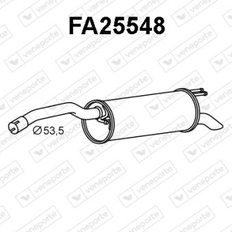 Silencieux arrière VENEPORTE OEM 51818039