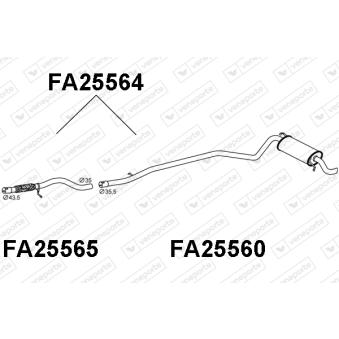 Silencieux arrière VENEPORTE OEM 51782930