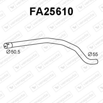 Tuyau d'échappement VENEPORTE [FA25610]