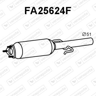 Filtre à particules / à suie, échappement VENEPORTE OEM 1671591