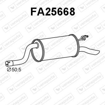 Silencieux arrière VENEPORTE OEM 55189328