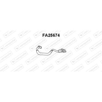 Tuyau d'échappement VENEPORTE [FA25674]