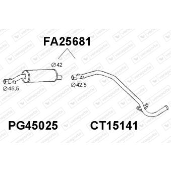 Silencieux arrière VENEPORTE OEM 5963507 Silencieux arrière VENEPORTE OEM 5963507