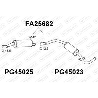Silencieux arrière VENEPORTE OEM 5963508