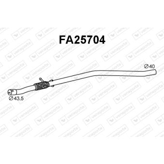 Tuyau d'échappement VENEPORTE OEM 46800206