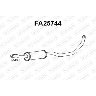 Silencieux avant VENEPORTE OEM 71747381