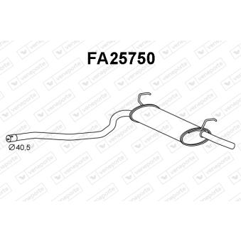 Silencieux arrière VENEPORTE [FA25750]