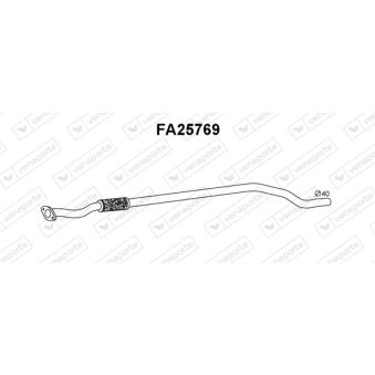 Tuyau d'échappement VENEPORTE [FA25769]