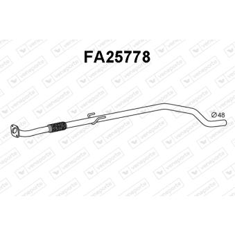 Tuyau d'échappement VENEPORTE [FA25778]