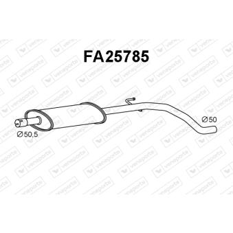 Silencieux central VENEPORTE [FA25785]